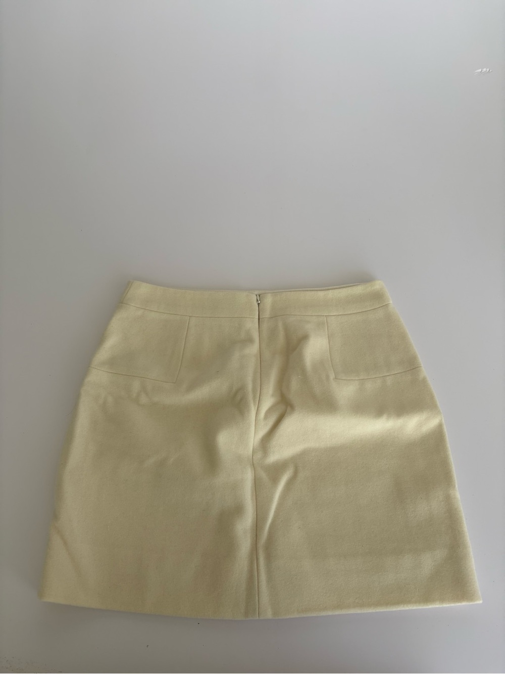 J. Crew Pale Yellow Mini Skirt